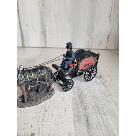 Dept 56 58574 Horse Drawn Hearse dickens village accessory xmas - Picture 7 of 10